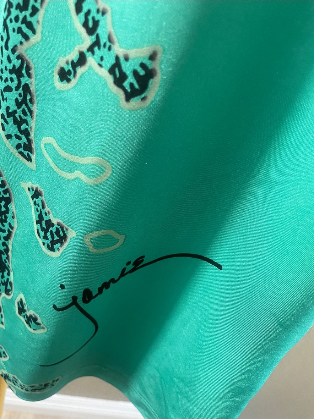 jamie sadock Teal and Black Patterned Top golf top - Picture 5 of 8